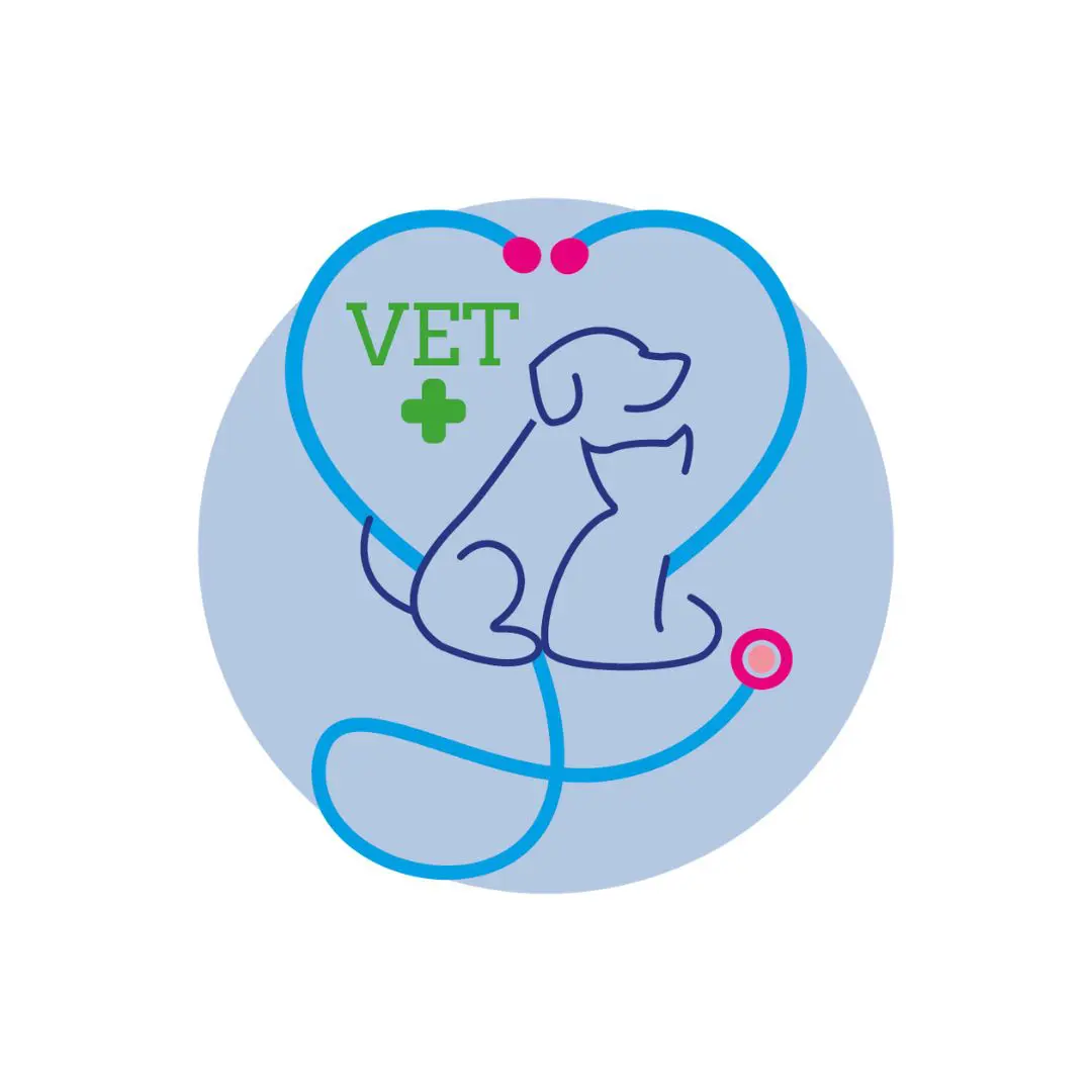 Logotipo Vet com ilustração de animais em identidade visual Dektri Comunicação