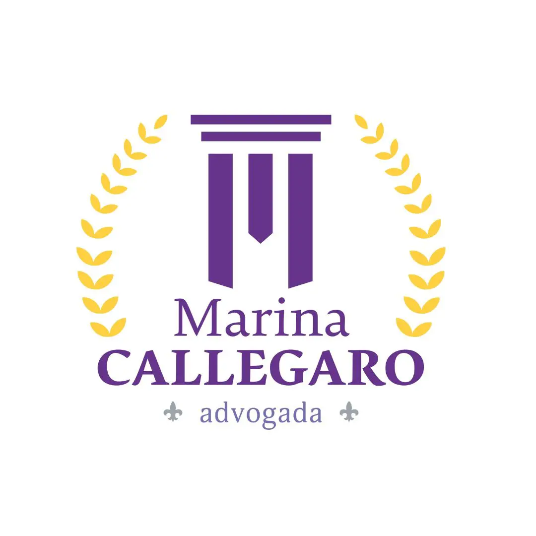 Logotipo Marina Callegaro Advocacia em projeto de identidade visual Dektri Comunicação