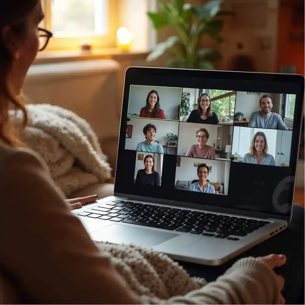 Reunião online de consultoria Dektri Comunicação e Marketing